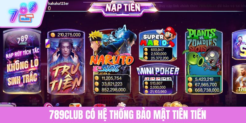 Trang chủ 789club 5 789CLUB có hệ thống bảo mật tiên tiến