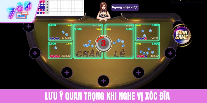 Cách Nghe Vị Xóc Đĩa - 5 Tuyệt Chiêu Đọc Vị Chuẩn Xác 4 Lưu ý quan trọng khi nghe vị Xóc Đĩa