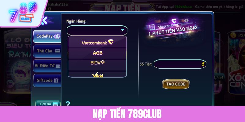 Nạp Tiền 789CLUB - Giao Dịch Chuẩn Xác Chỉ Với Vài Bước 1 Nạp Tiền 789CLUB - Giao Dịch Chuẩn Xác Chỉ Với Vài Bước